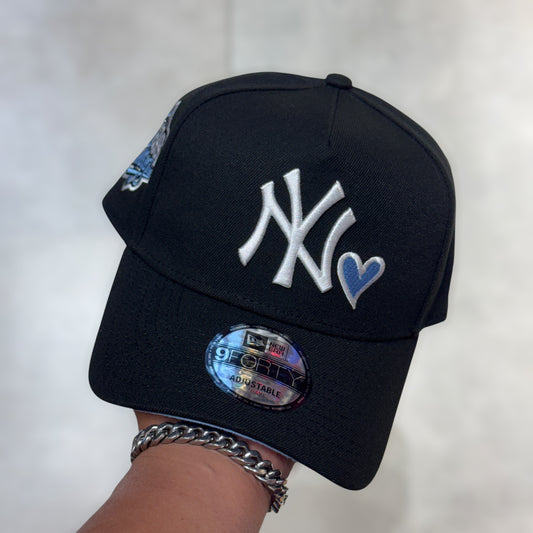 9FORTY A-FRAME NY YANKEES HEART SKYBLUE