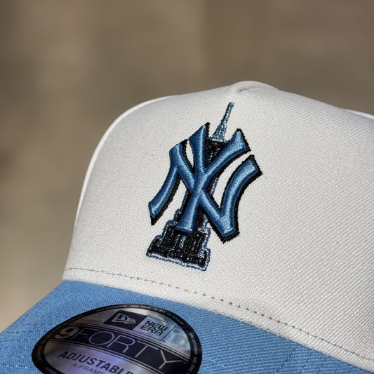 9FORTY A FRAME NY YANKEES EMPIRE STATE WHITE VISERA SKYBLUE