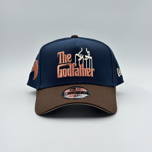 9FORTY THE GODFATHER PADRINO NAVY BROWN VISOR
