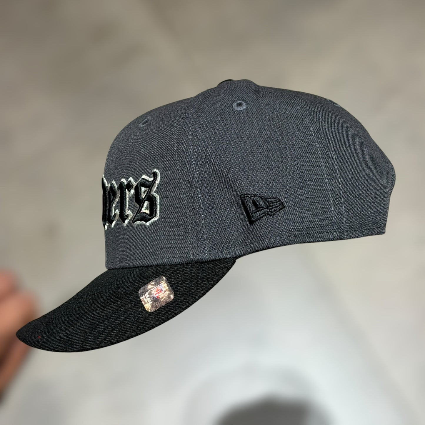 9FIFTY LOS RAIDERS GREY BLACK PATCH