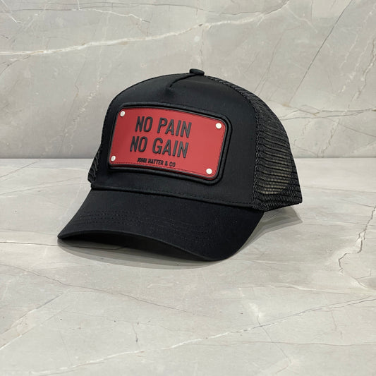 NO PAIN NO GAIN BLACK RUBBER