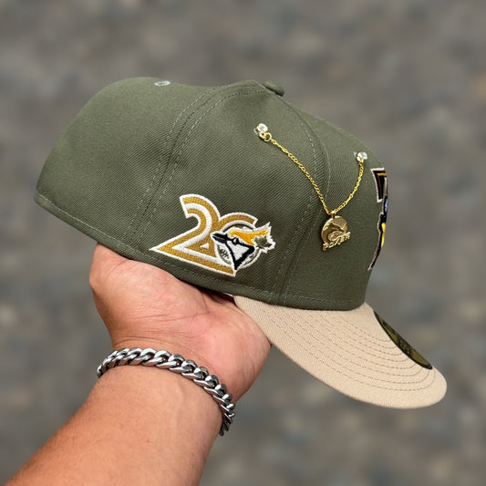59FIFTY TORONTO BLUE JAYS LOGO T GREEN KHAKY VISER