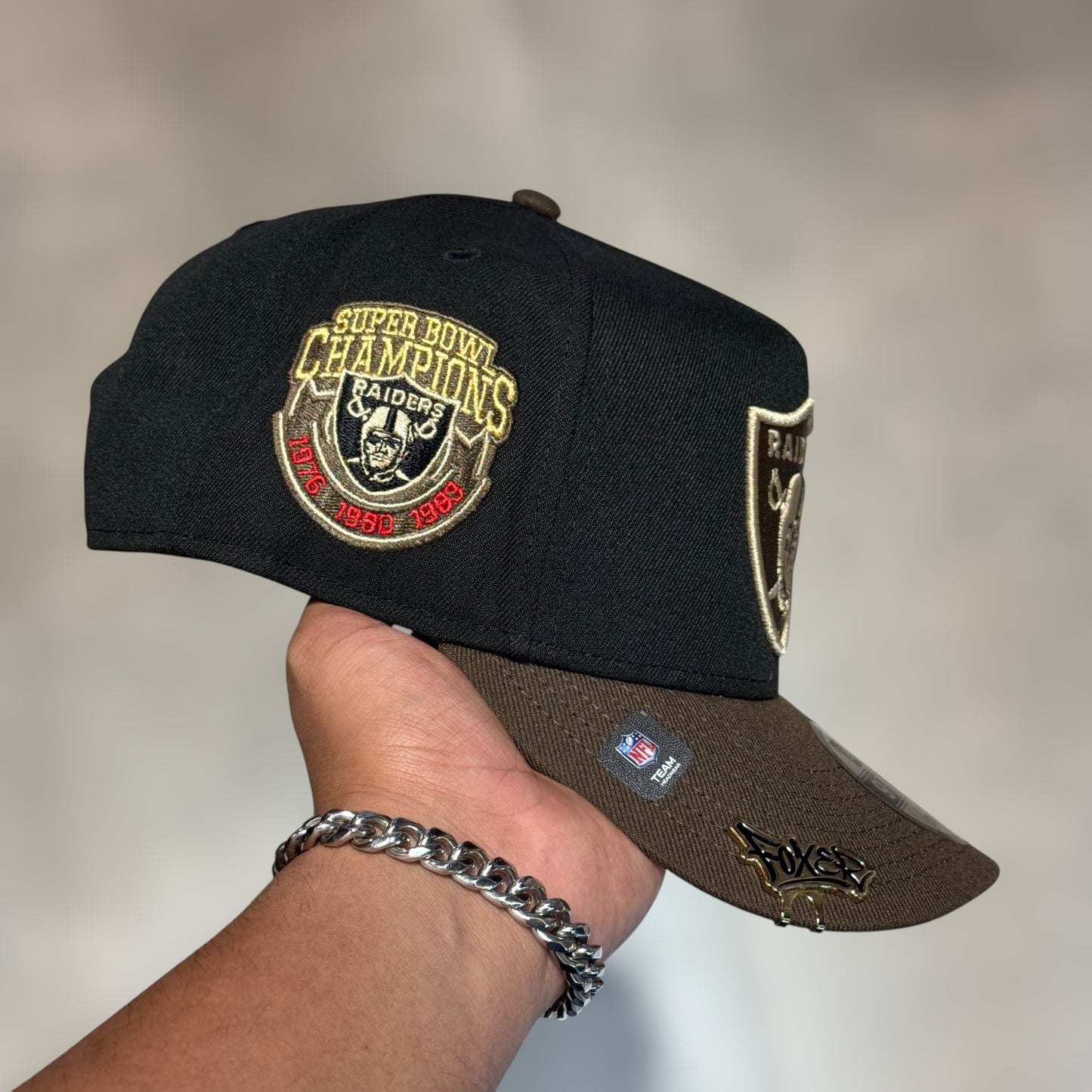 9FIFTY RAIDERS BLACK BROWN VISOR CHAMPIONS