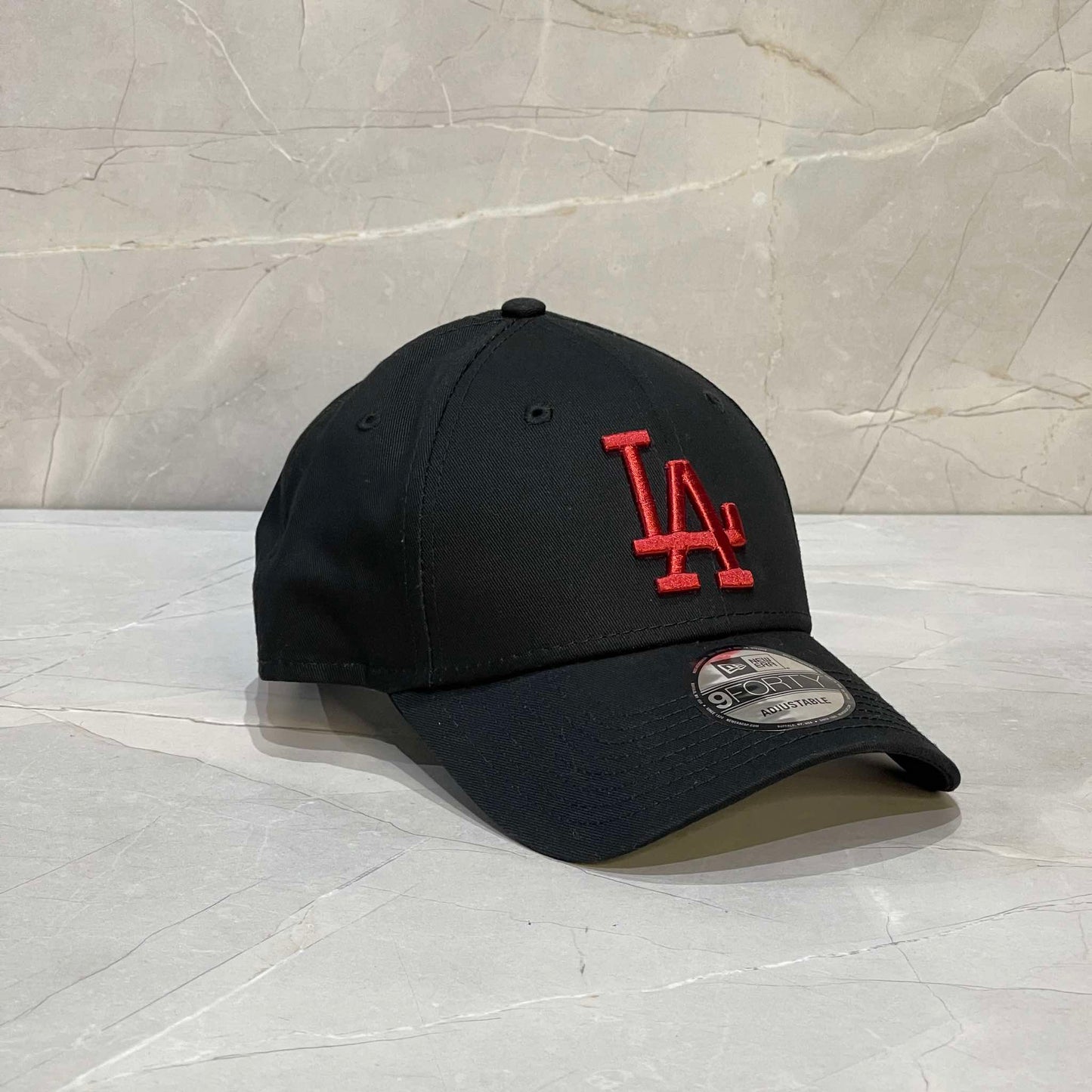 9FORTY LA DODGERS BLACK/RED LOGO