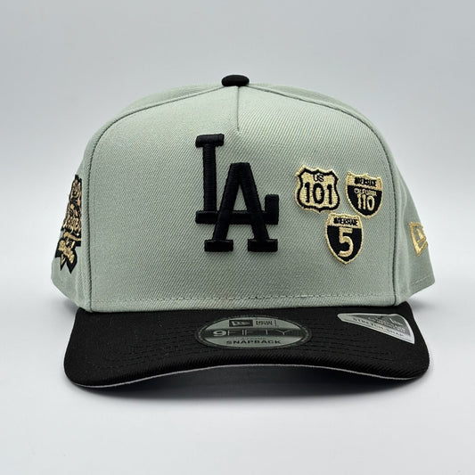 9FIFTY LA DODGERS GREEN BLACK VISOR