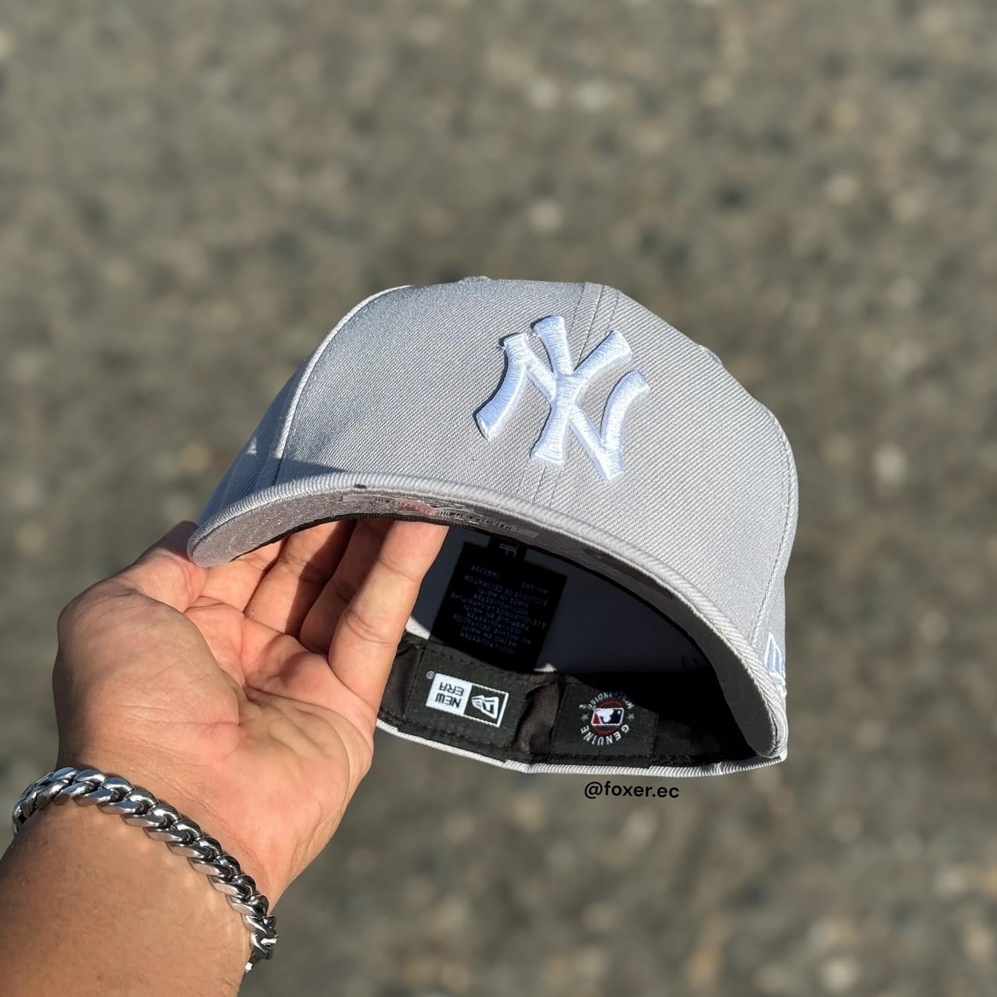 59FIFTY NY YANKEES GREY WHITE LOGO CLASSIC