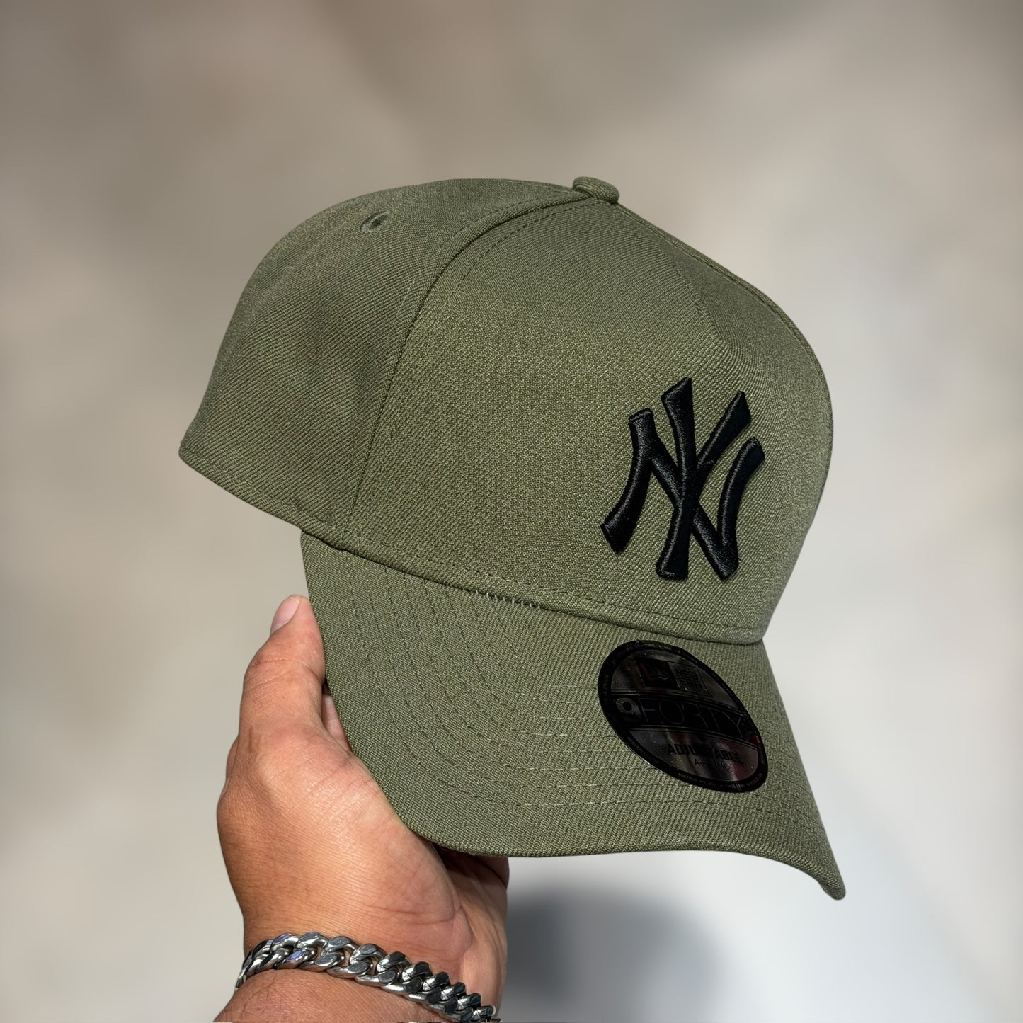 9FORTY A FRAME NY YANKEES OLIVE GREEN BLACK LOGO