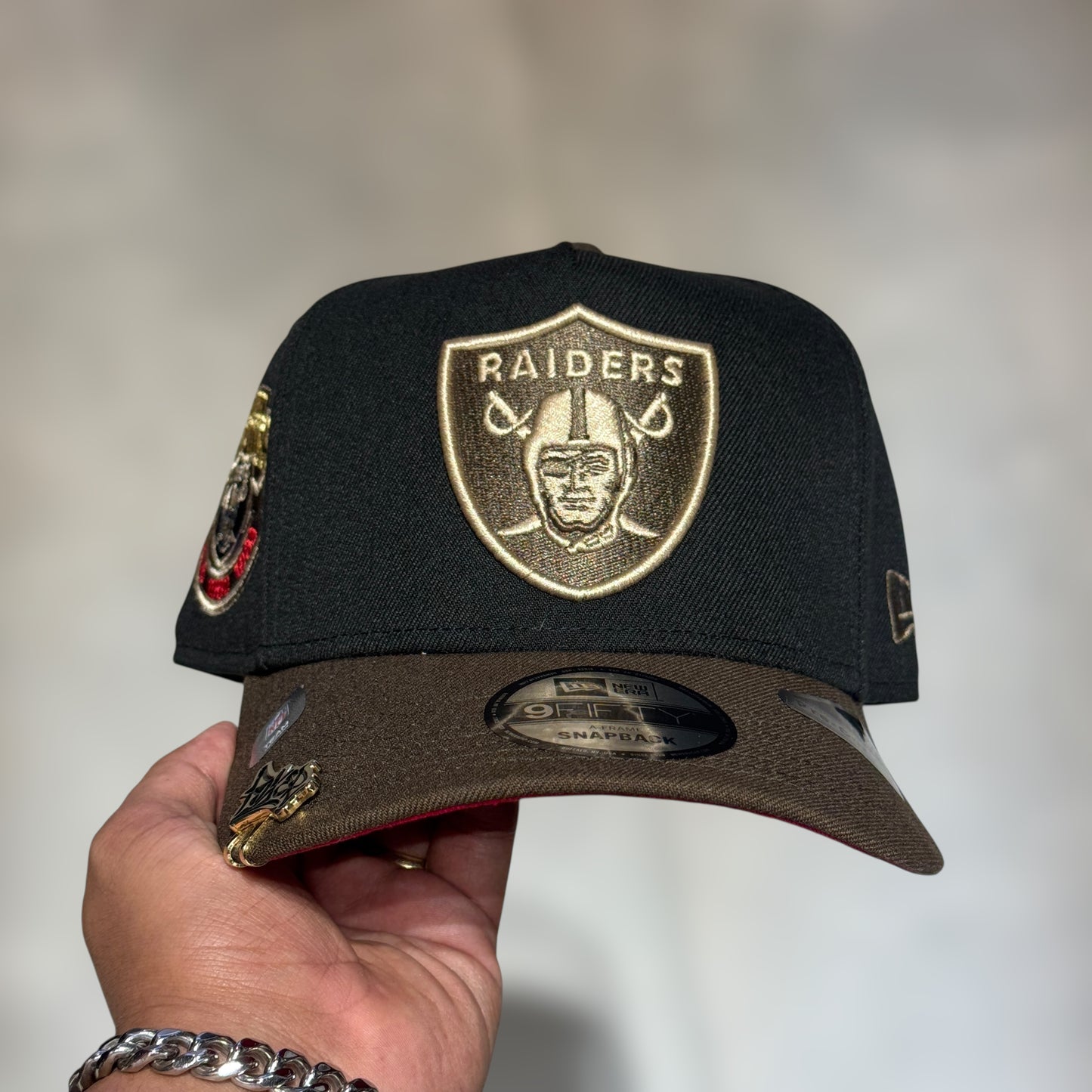 9FIFTY RAIDERS BLACK BROWN VISOR CHAMPIONS