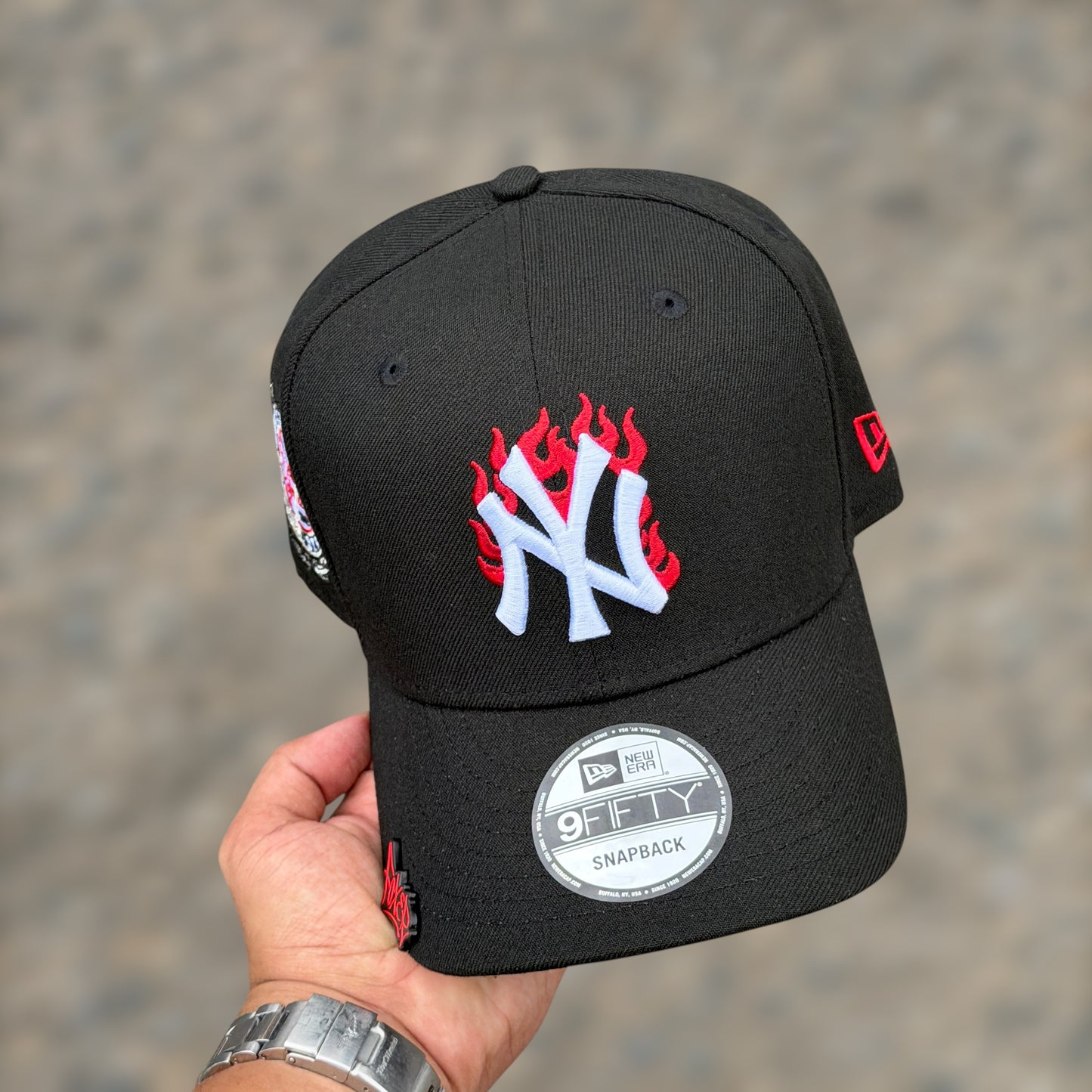 9FIFTY NY YANKEES BLACK RED FLAMES