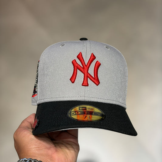 59FIFTY NY YANKEES GREY RED LOGO SUBWAY 2000