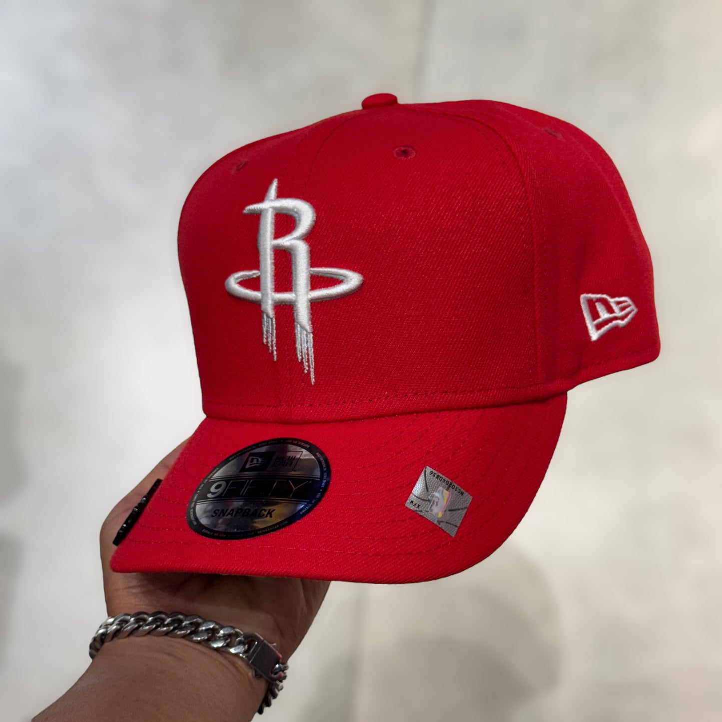 9FIFTY HOUSTON ROCKETS SCARLET WHITE LOGO SNAPBACK