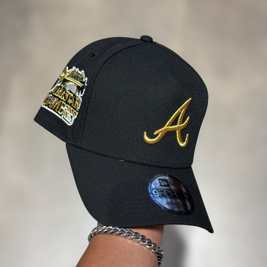 9FORTY A FRAME ATLANTA BRAVES BLACK GOLD LOGO 2000