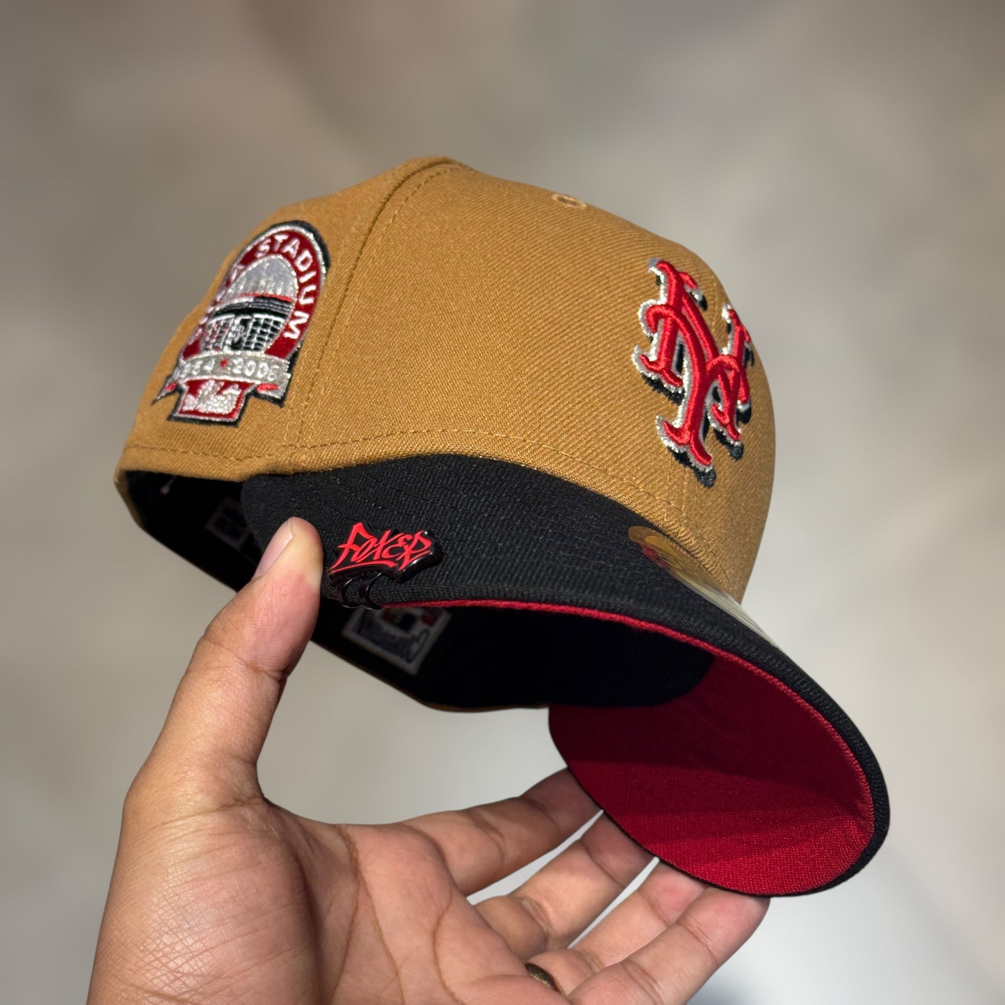 59FIFTY NY METS KHAKY BLACK VISOR