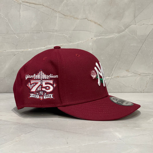 9FIFTY NY YANKEES MARRÓN FLOWERS 75TH VALENTINS
