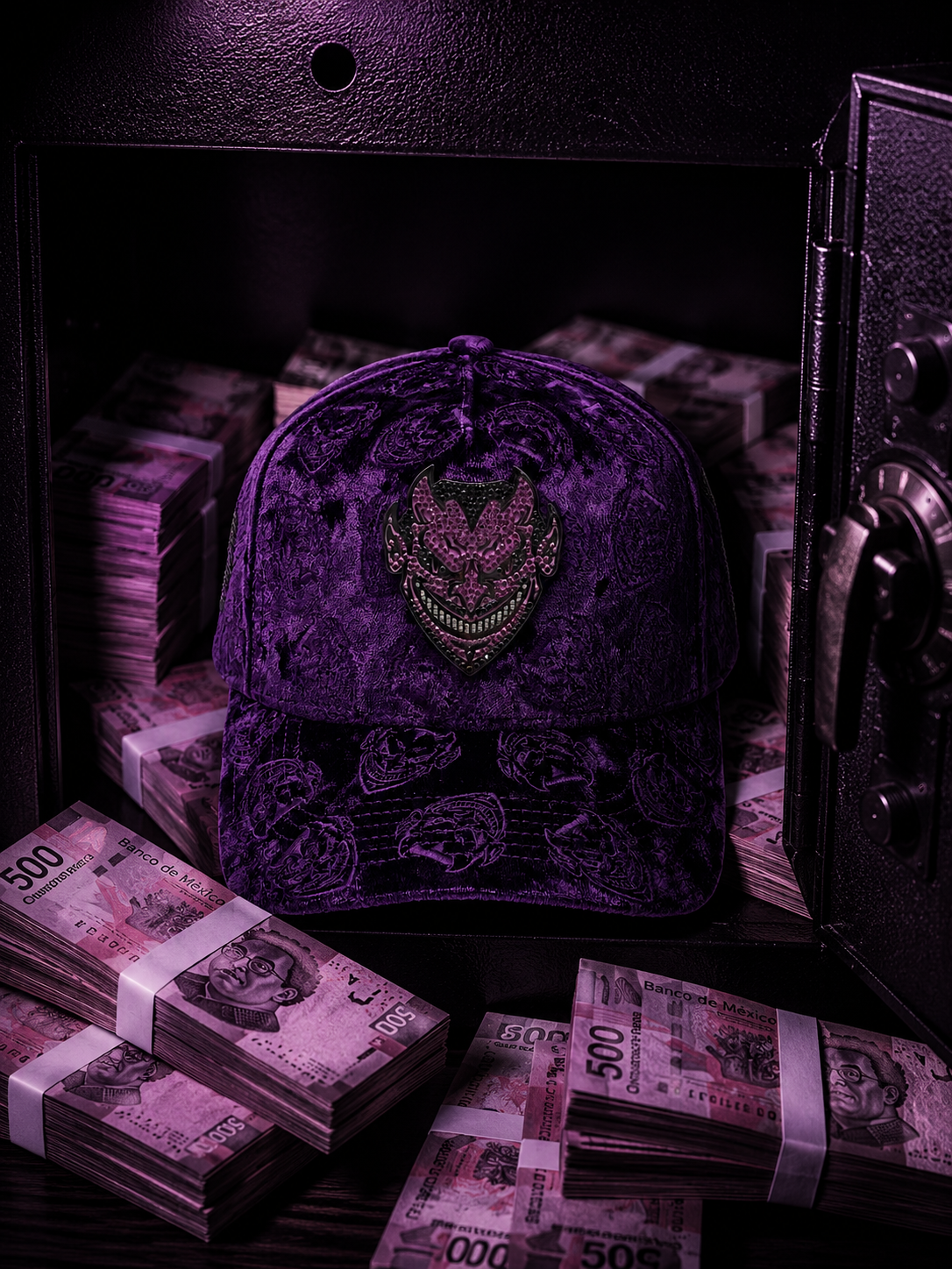 BÉLICA CHUCKY HATS LUCIFER PURPLE VELVET