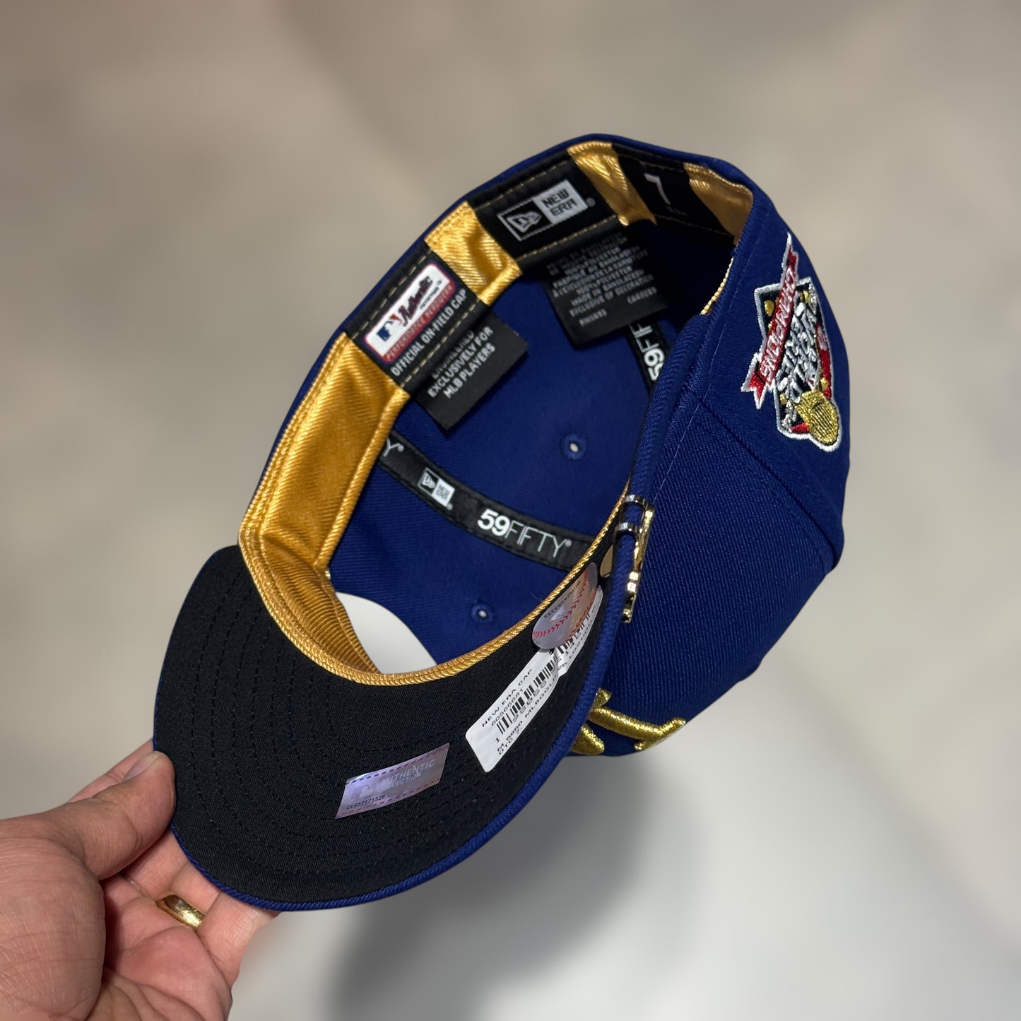 59FIFTY LA DODGERS ROYAL BLUE GOLD LOGO WS 2024
