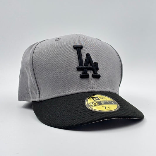 59FIFTY LA DODGERS GREY BLACK VISOR