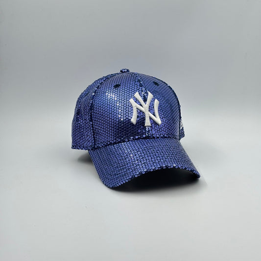 9FORTY NY YANKEES BLUE WHITE LOGO SEQUIN