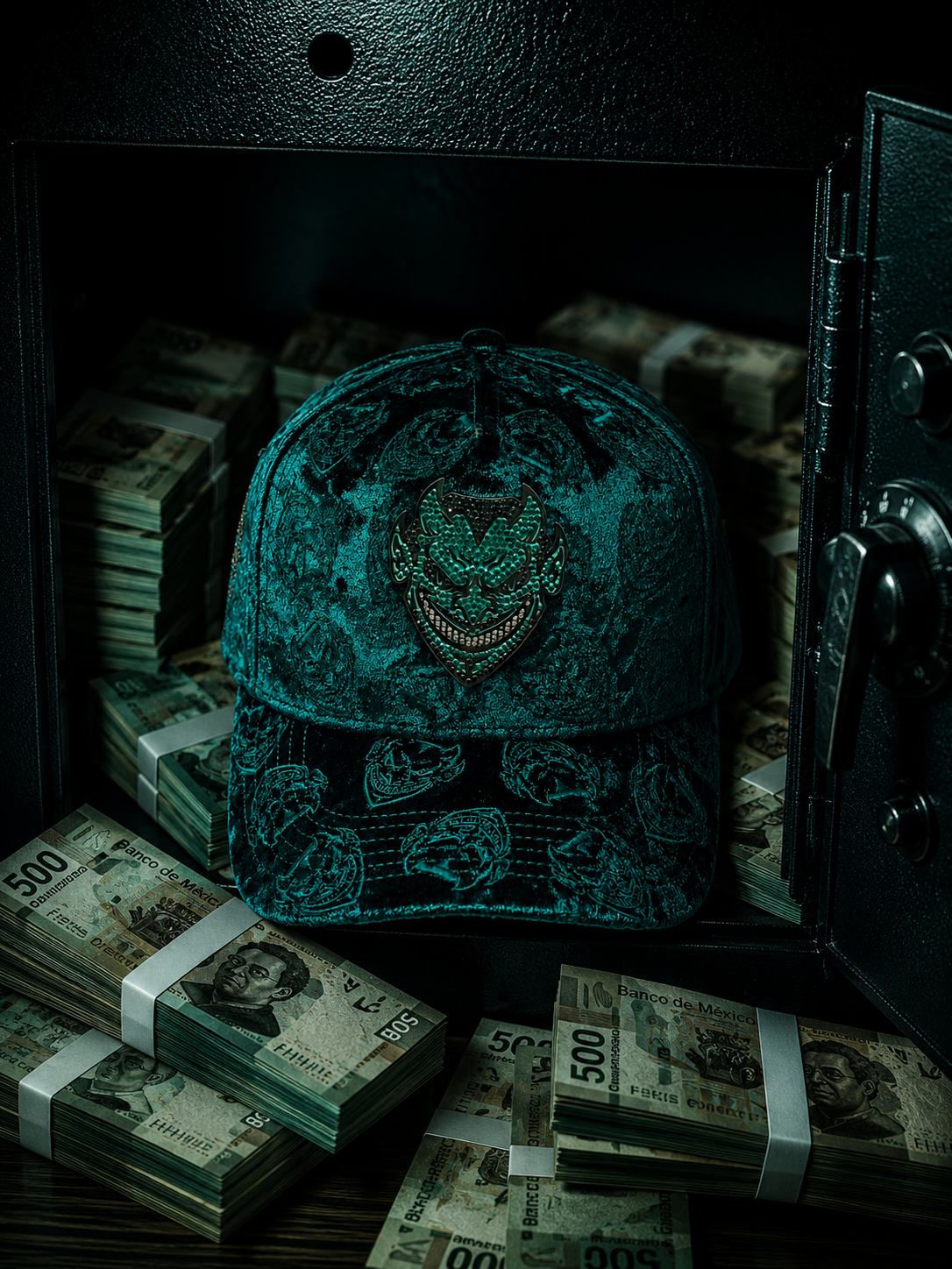 BÉLICA CHUCKY HATS LUCIFER GREEN VELVET