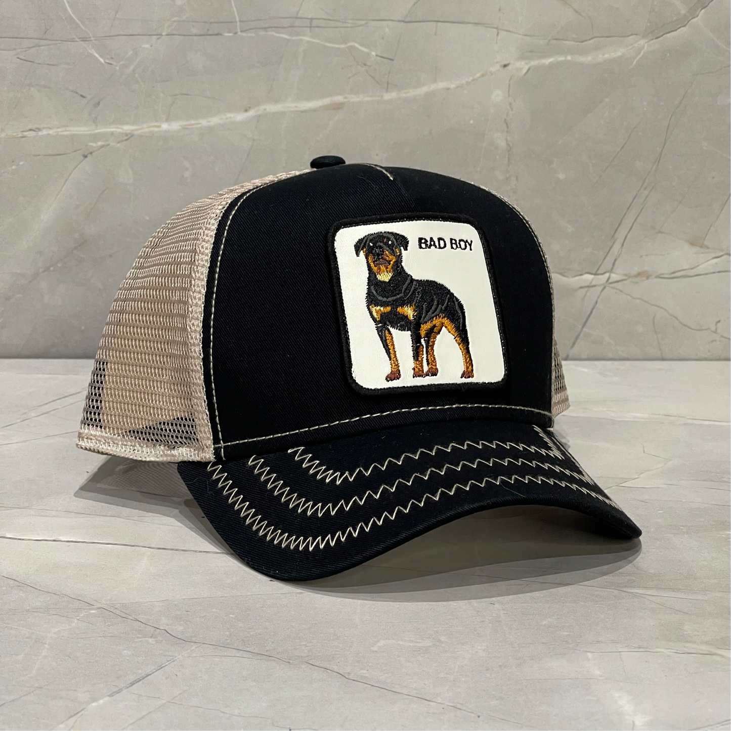 GOORIN BROS BAD BOY BLACK/BEIGE