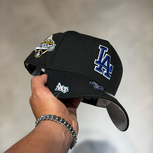 9FORTY A FRAME LA DODGERS BLACK BLUE LOGO