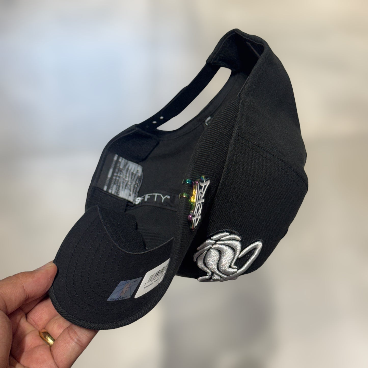 9FIFTY MIAMI HEAT BLACK WHITE LOGO