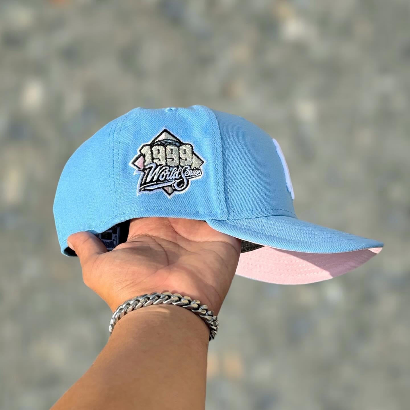 59FIFTY NY YANKEES SKYBLUE WHITE LOGO WS 1999