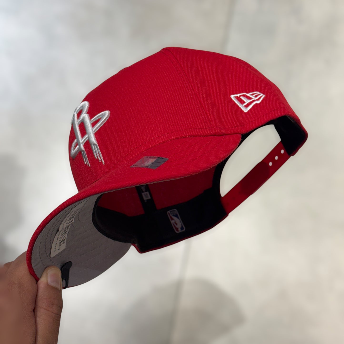 9FIFTY HOUSTON ROCKETS SCARLET WHITE LOGO SNAPBACK