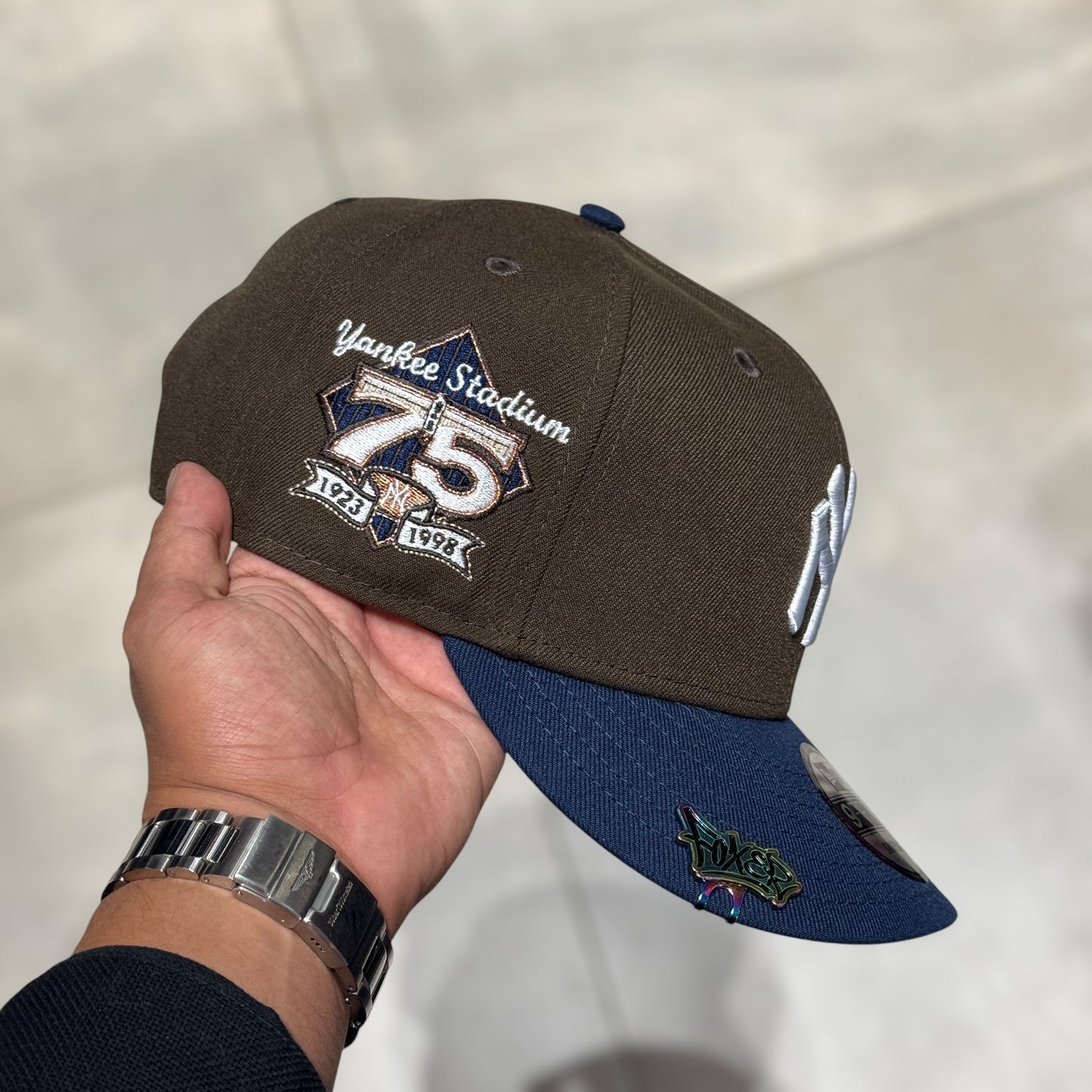 9FIFTY NY YANKEES BROWN VISER BLUE 75TH