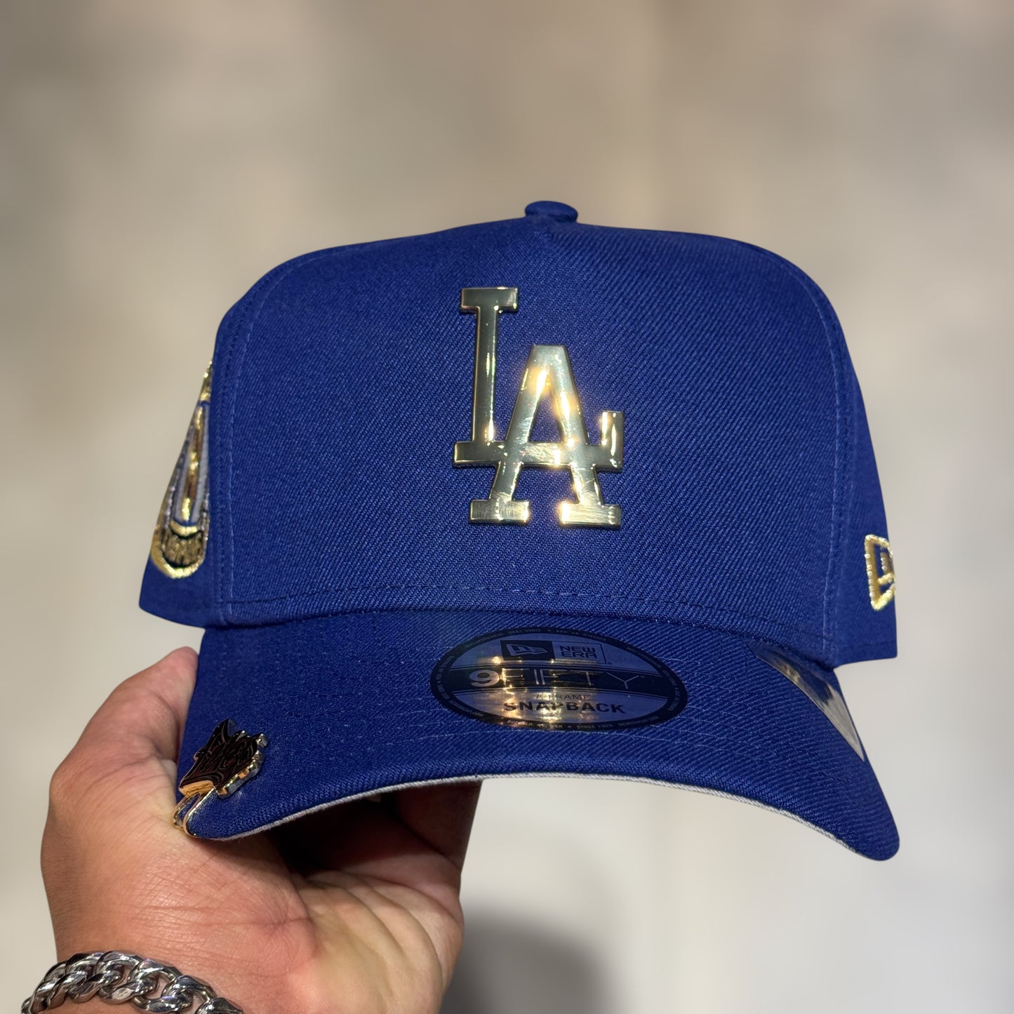 9FIFTY METALLIC LA DODGERS ROYAL BLUE GOLD LOGO
