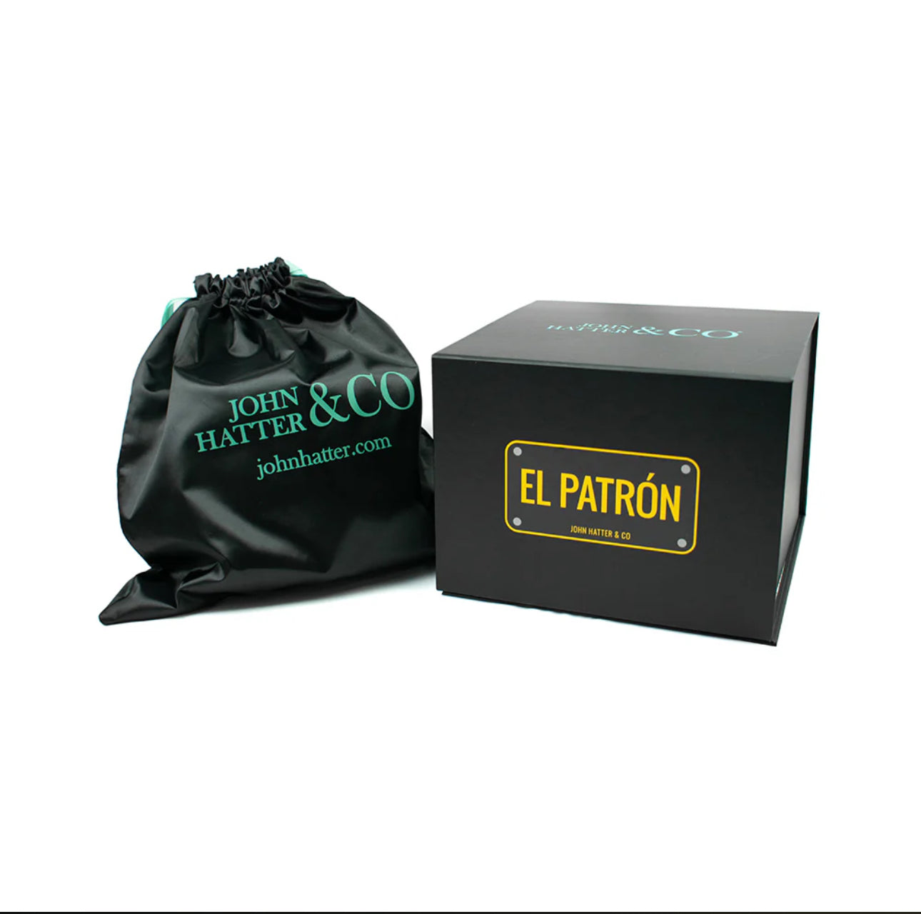 JOHN HATTER EL PATRÓN WHITE LOGO ALUMINIUM