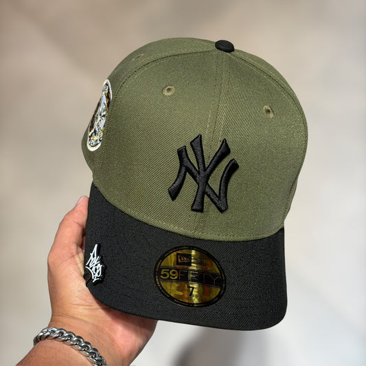 59FIFTY NY YANKEES OLIVE BLACK VISOR