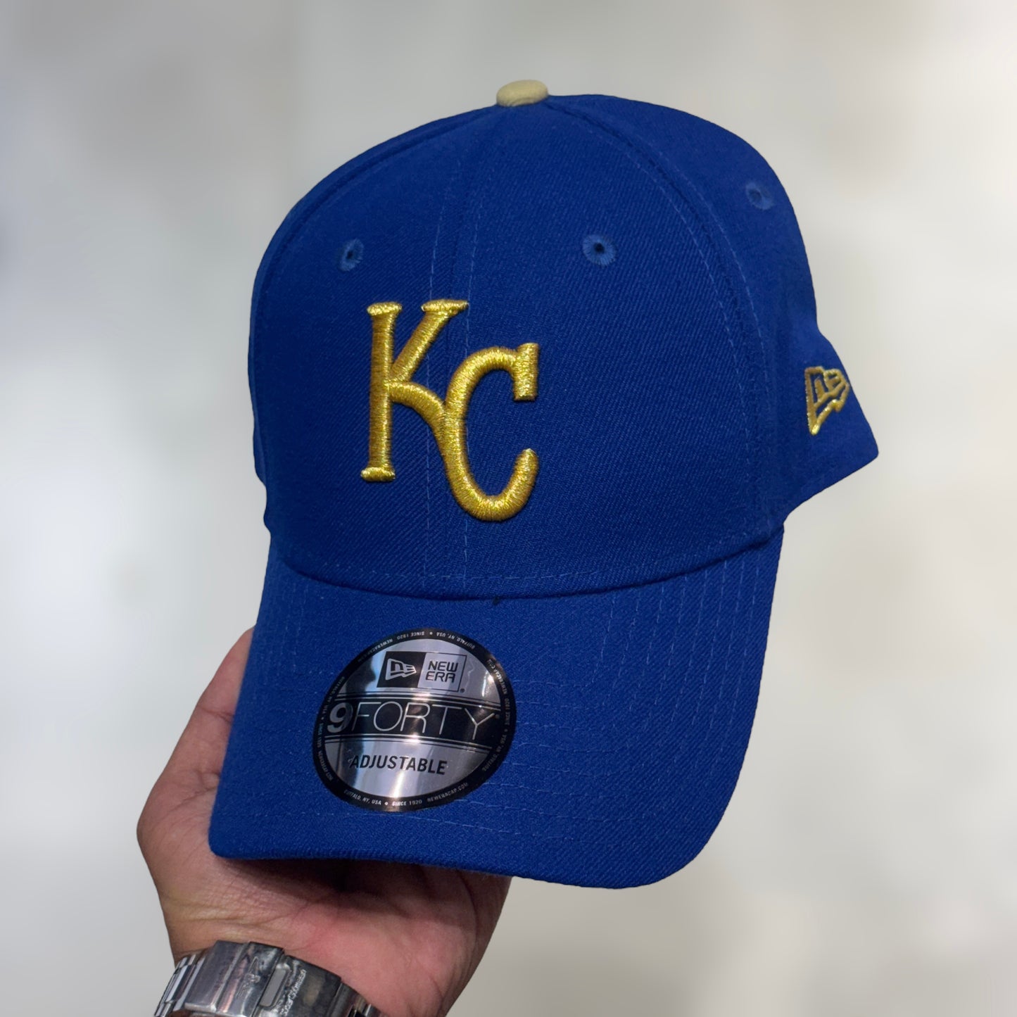 NEW ERA 9FORTY KANSAS CITY BLUE YELLOW LOGO