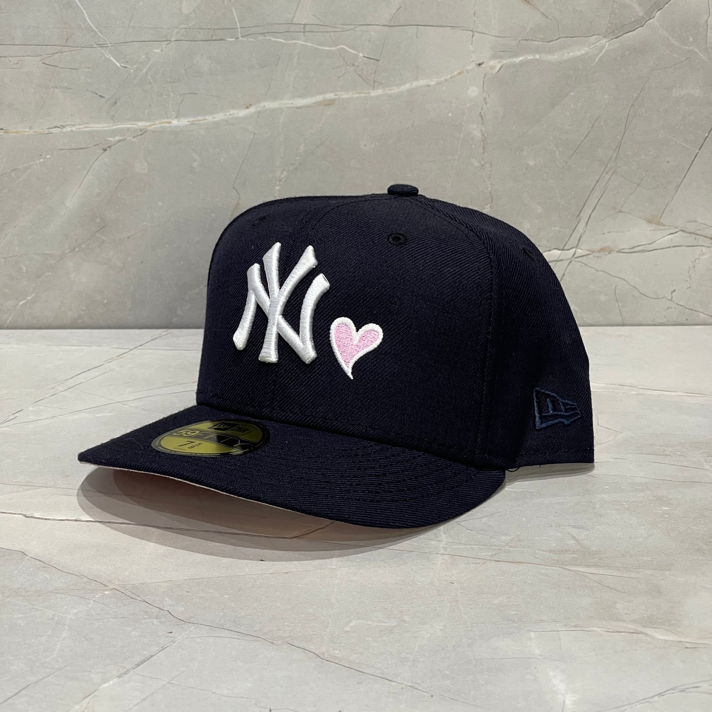 59FIFTY NY YANKEES NAVY HEAT ROSADO