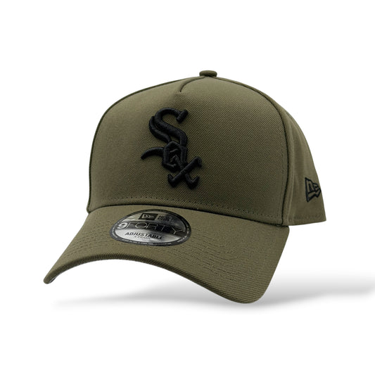 9FORTY A FRAME WHITE SOX OLIVE GREEN BLACK LOGO