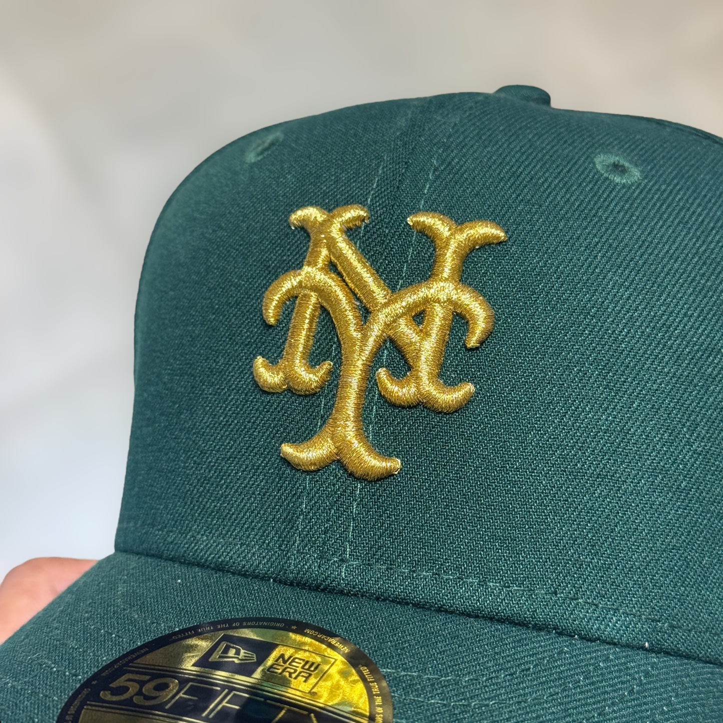 59FIFTY NY METS DARK GREEN GOLD LOGO WS 1969