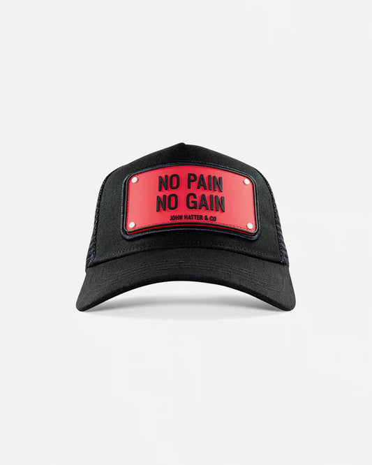NO PAIN NO GAIN BLACK RUBBER