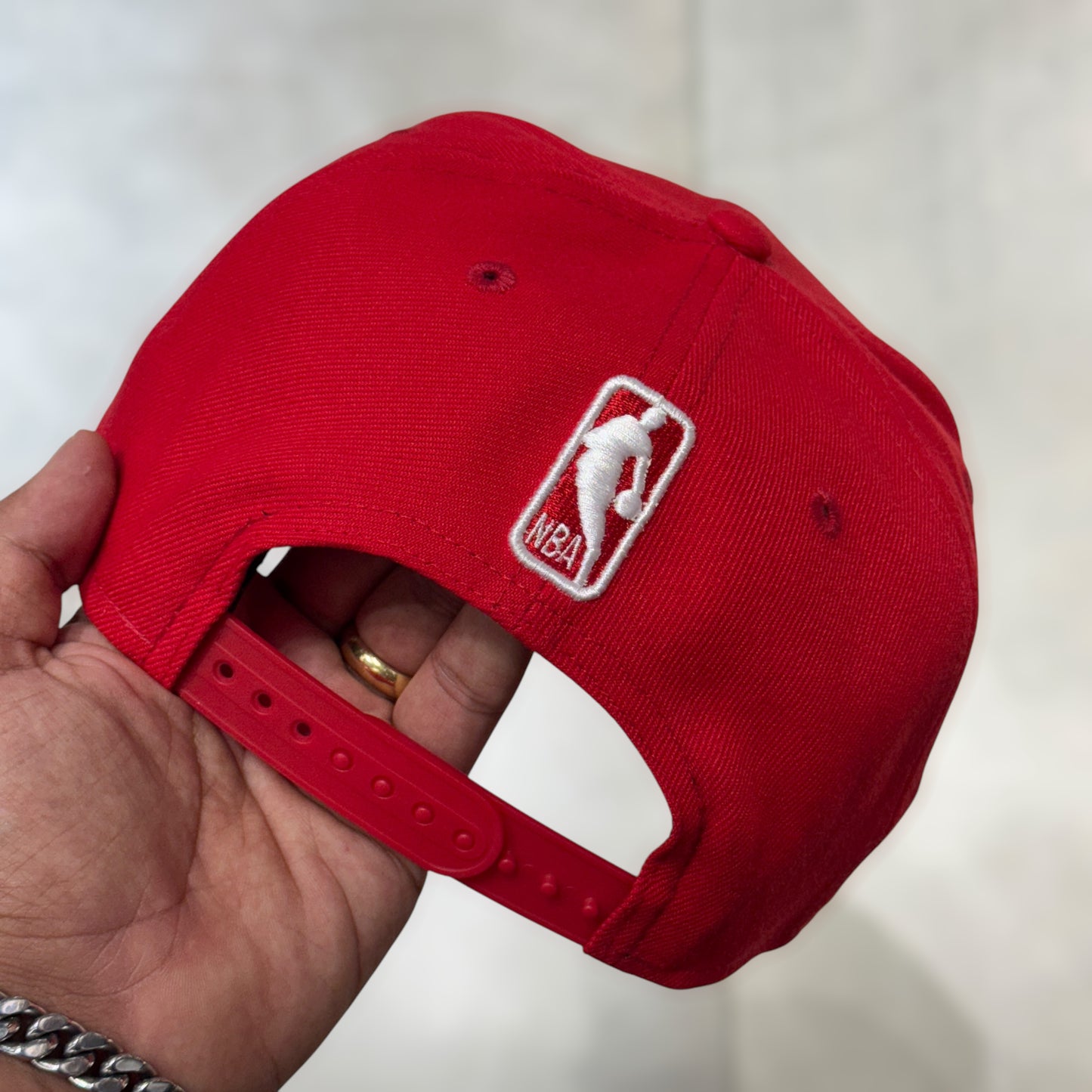 9FIFTY HOUSTON ROCKETS SCARLET WHITE LOGO SNAPBACK