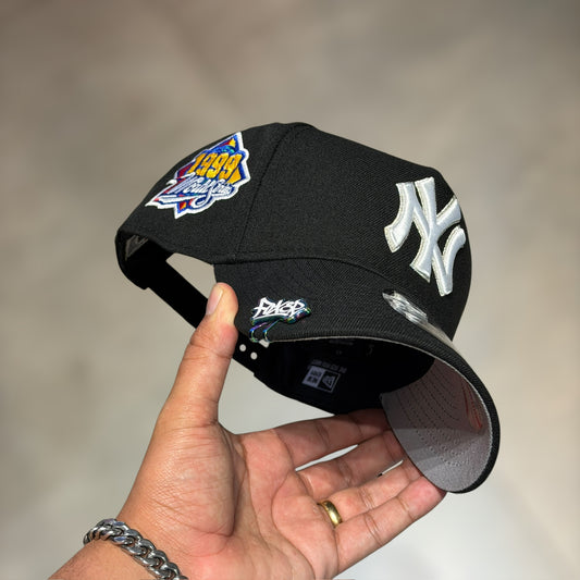 9FORTY A FRAME NY YANKEES BLACK WHITE LOGO WS 1999