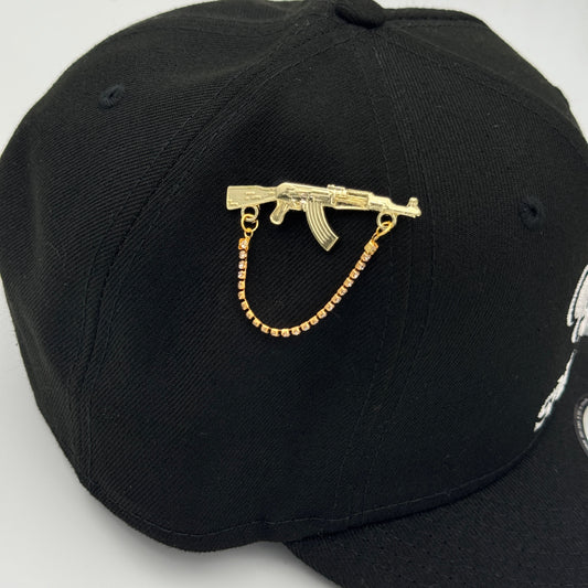 PIN AK47 CADENA CON PERLAS