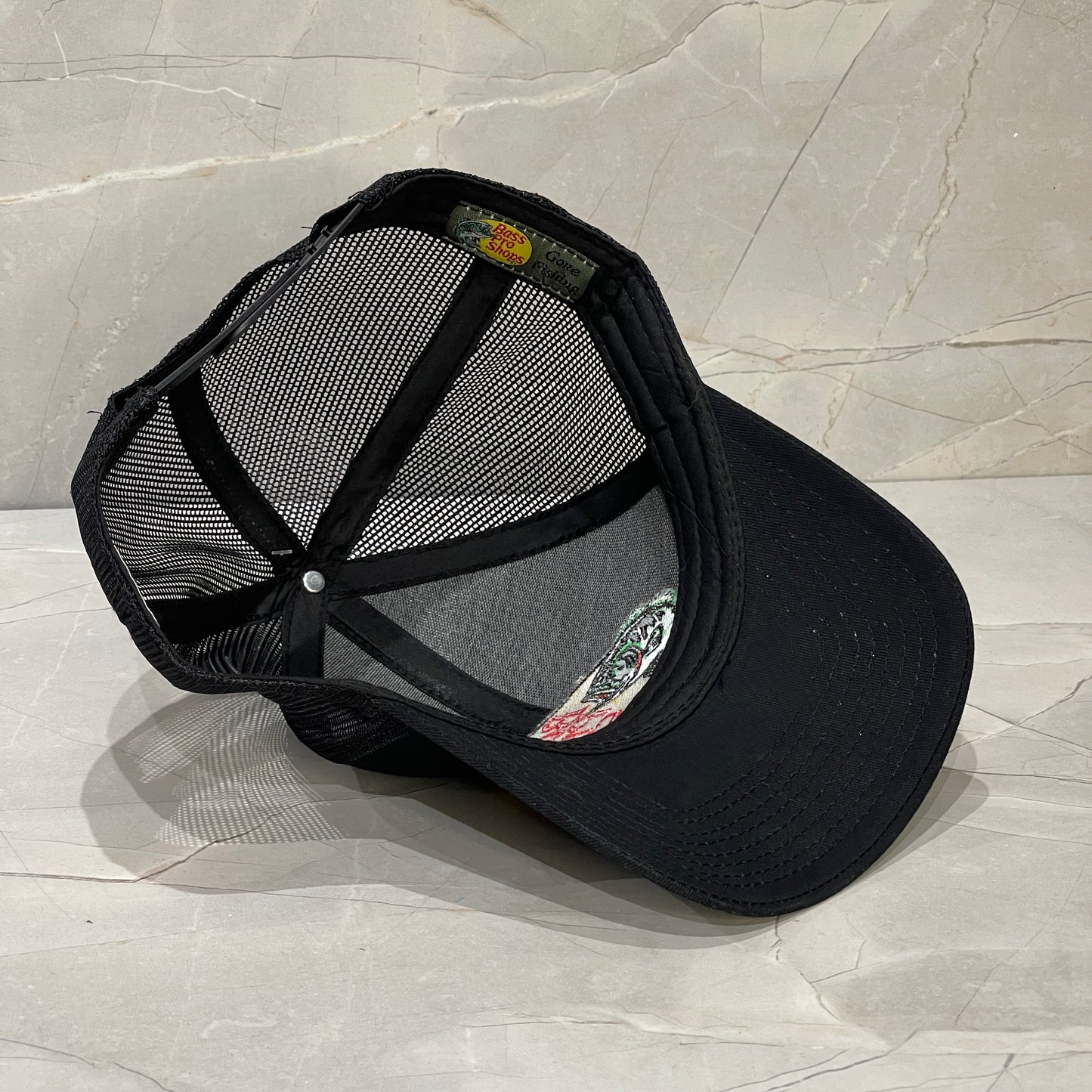 BASSPROSHOPS BLACK LOGO BORDADO