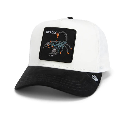 GOORIN BROS DEADLY WHITE BLACK VISOR