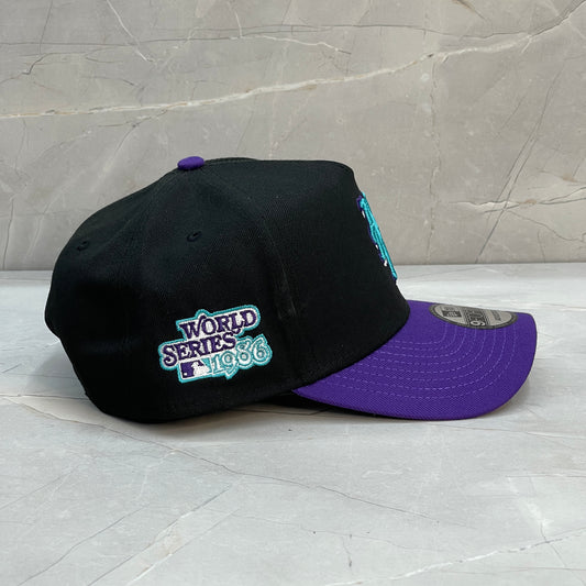 9FORTY A-FRAME NY METS BLACK PURPLE WS 1986