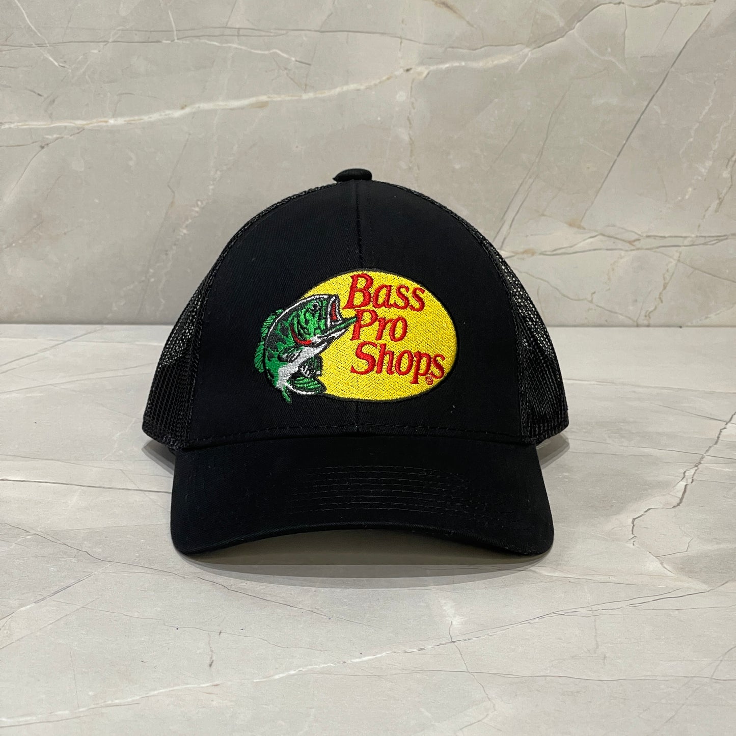 BASSPROSHOPS BLACK LOGO BORDADO