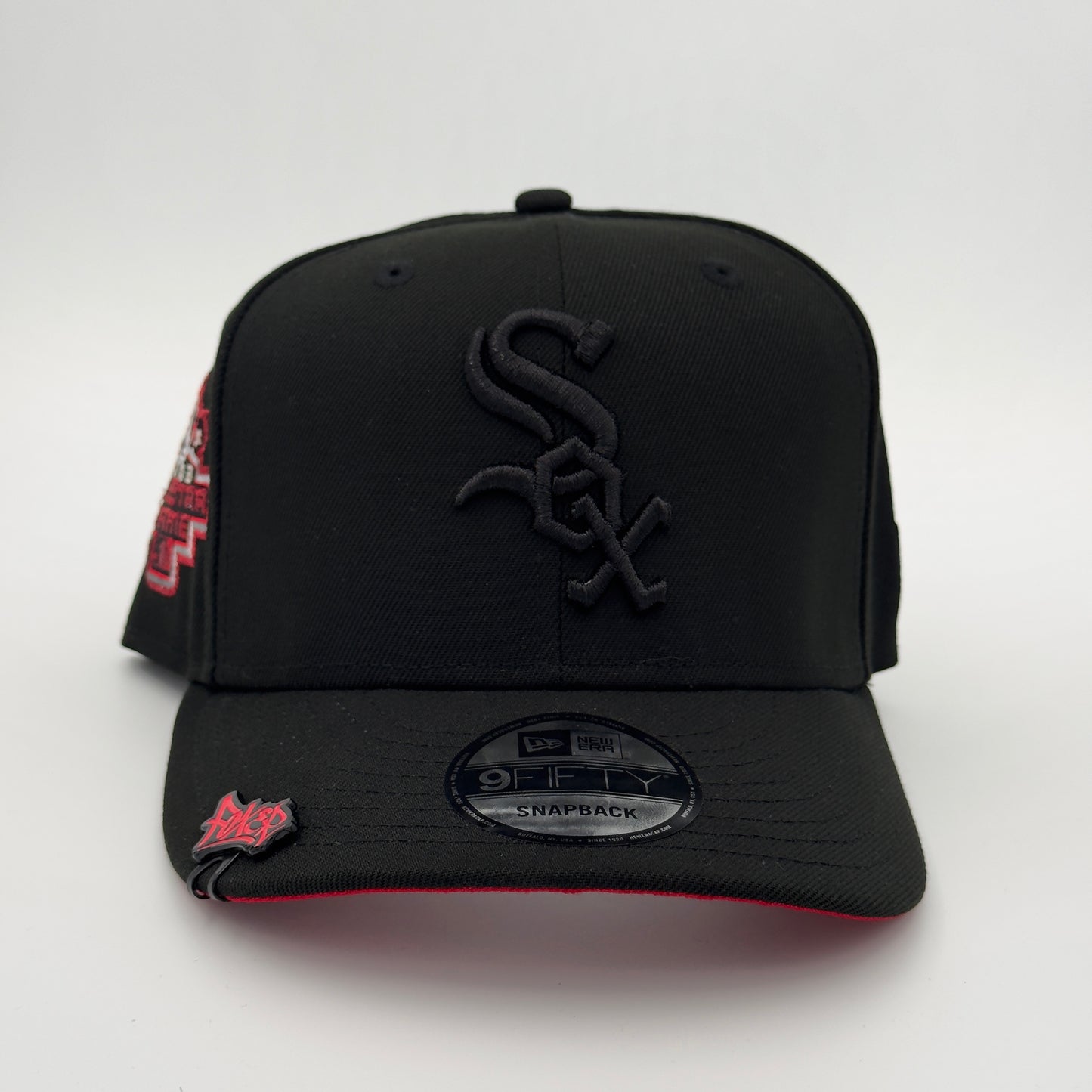 9FIFTY WHITE SOX BLACK ON BLACK UNDERVISOR RED ALL STAR GAME 2003