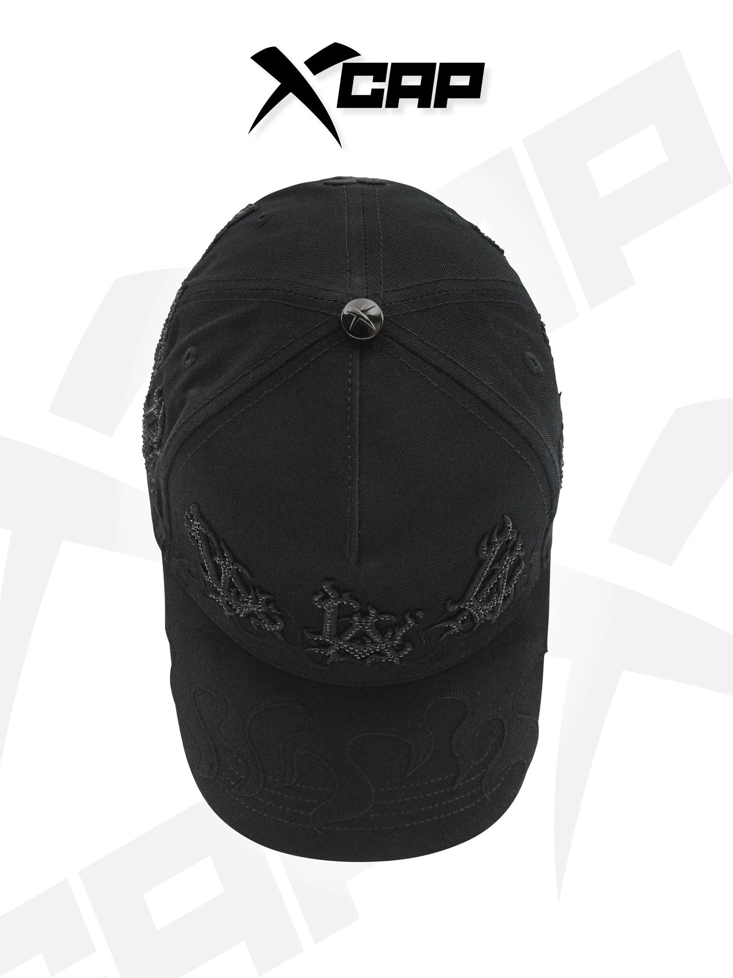 BELICA XCAPS LA DODGERS BLACK ON BLACK FLAMES
