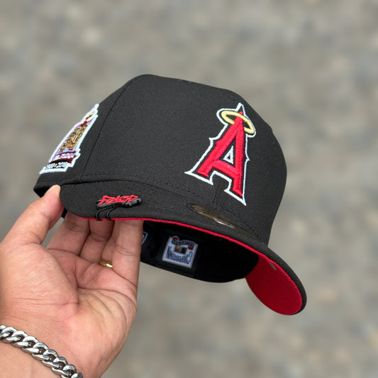 59FIFTY ANGEL BLACK UNDERVISOR RED 50TH STADIUM 1996 -2016