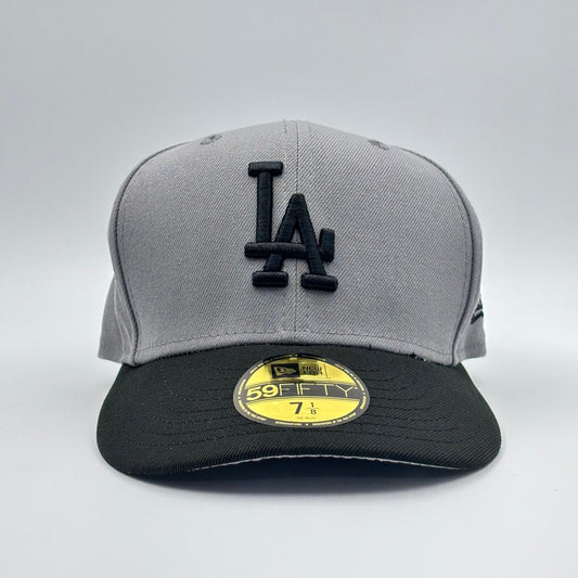 59FIFTY LA DODGERS GREY BLACK VISOR