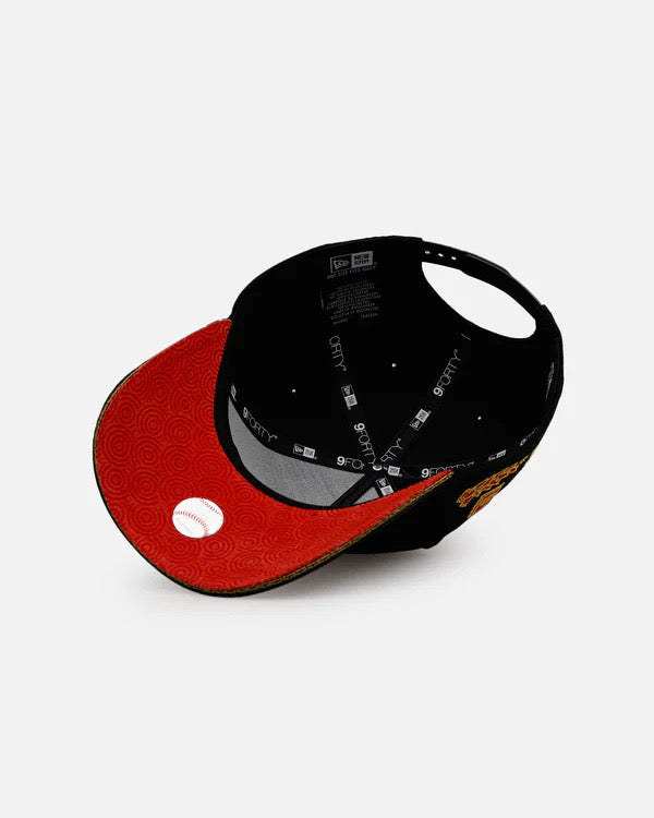 9FORTY A FRAME LA DODGERS BLACK RED LOGO