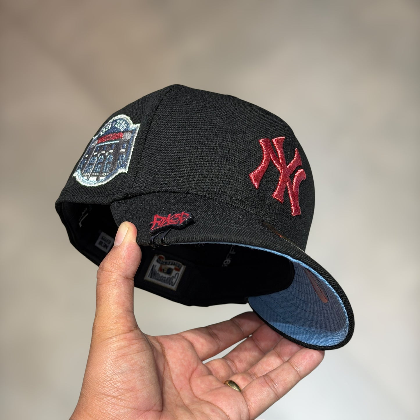 59FIFTY NY YANKEES BLACK RED LOGO PATCH